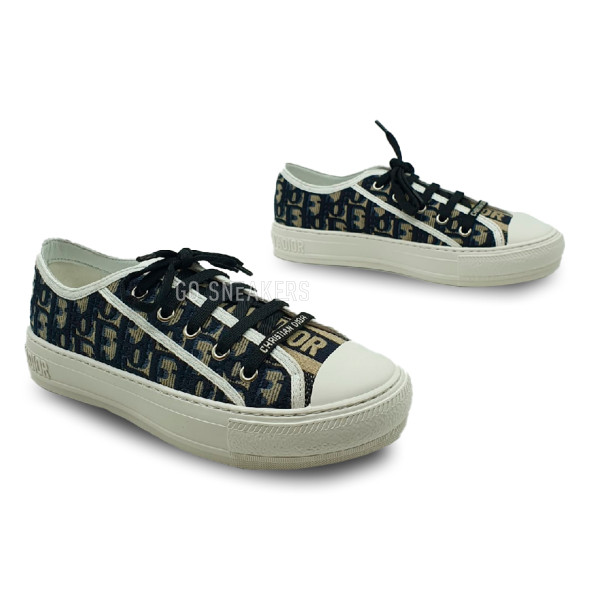 Женские кеды Dior Walk'n'Dior Low Top Beige Canvas