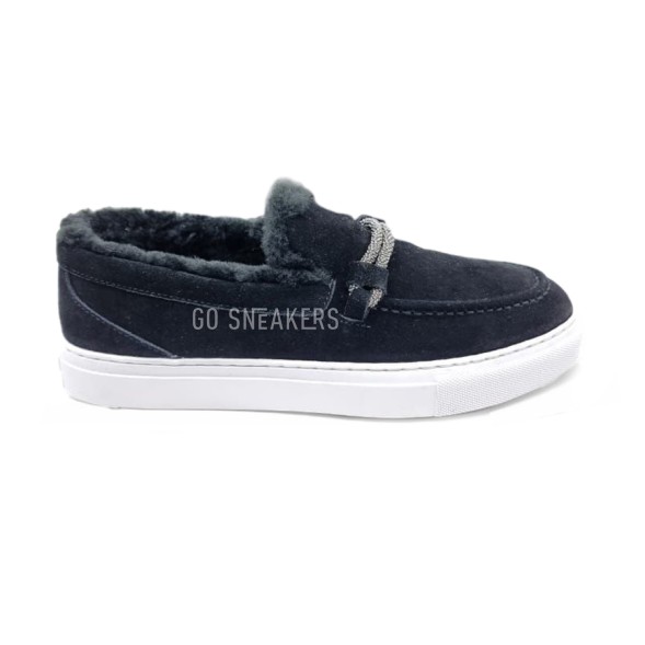 Унисекс зимние мокасины Brunello Cucinelli Moccasins Winter Black