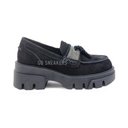 Brunello Cucinelli Loafers Suede Woman Black