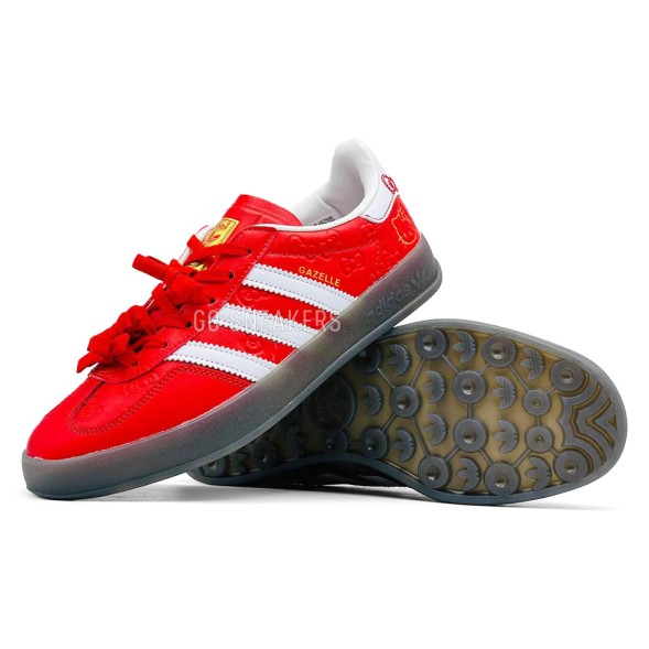 Женские кеды Hello Kitty x Adidas Gazelle Indoor Red