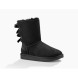 Женские угги с бантиками Bailey Bow II Black