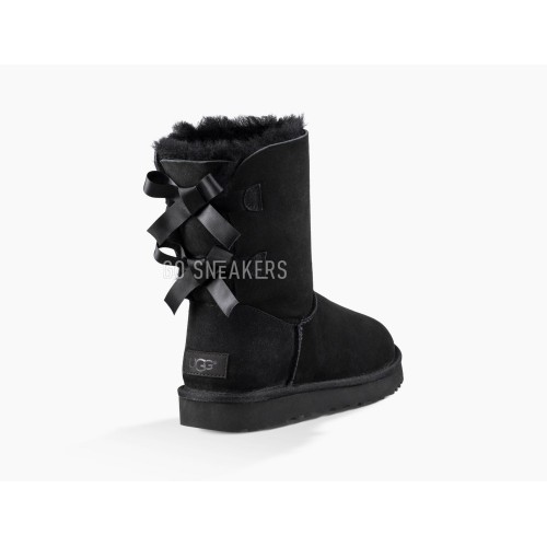 Женские угги с бантиками Bailey Bow II Black