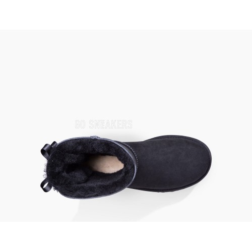 Женские угги с бантиками Bailey Bow II Black