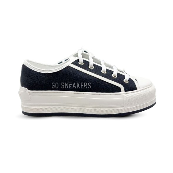 Женские кроссовки Dior Woman Black White Platform