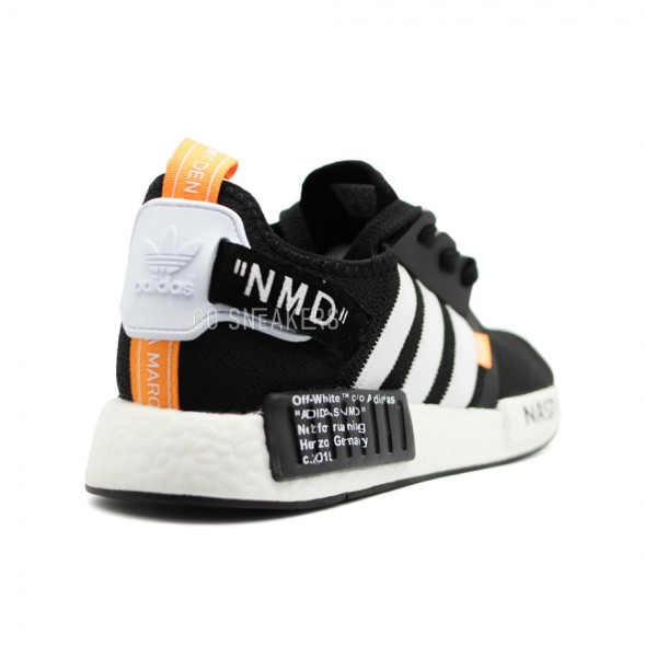 Мужские кроссовки Adidas NMD x Off White Black