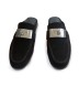 Женские сабо Hermes Suede Sabo Black
