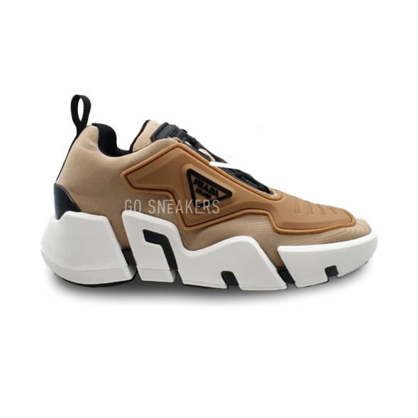 Женские кроссовки Prada Techno Stretch Brown