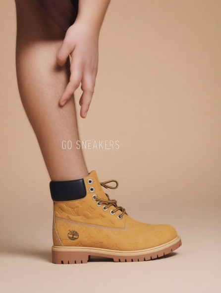 Унисекс ботинки Timberland х Louis Vuitton Vachetta Monogramme Light Brown