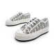 Женские кроссовки Dior Woman White Grey Platform