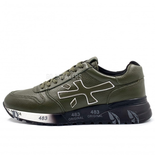 Мужские кроссовки Premiata Lucy Sneakers Leather Khaki