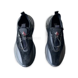 Moncler Sneakers Suede/Leather Black