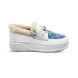 Женские зимние мокасины Gucci Moccasins Winter Leather/Suede White