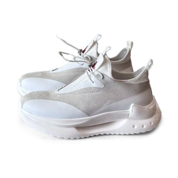 Мужские кроссовки Moncler Sneakers Suede/Leather White