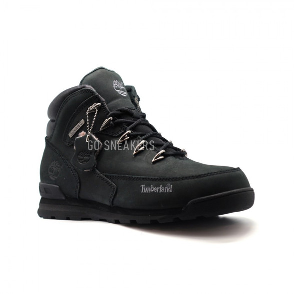 Женские ботинки с мехом Timberland Euro Sprint black