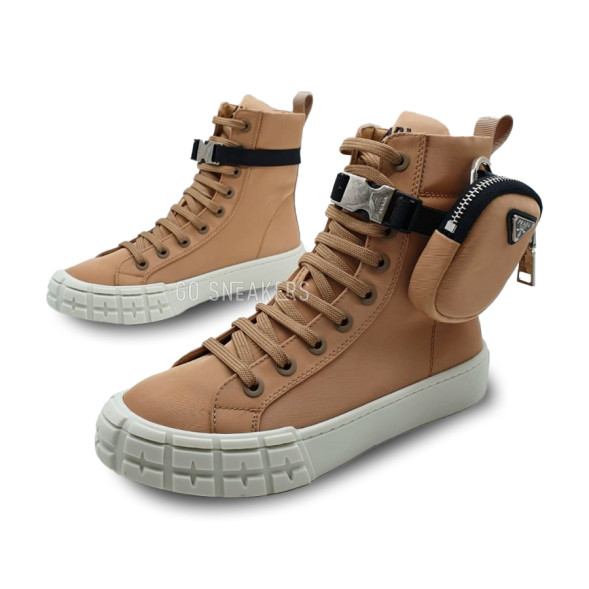 Женские кроссовки Prada Wheel Brown