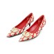 Женские туфли Valentino Toile Iconographe Red/White