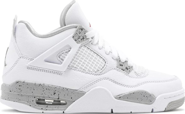 Унисекс кроссовки Nike Air Jordan 4 Retro GS 'White Oreo'