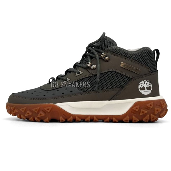 Мужские кроссовки Timberland Greenstride Motion 6 Mid Fabric And Leather Waterproof Boots Khaki