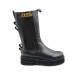 Женские зимние сапожки Fendi Winter Leather Black/Yellow