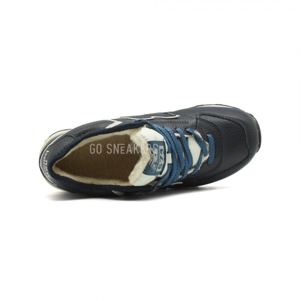 Женские кроссовки New Balance 574 High-top Navy Leather