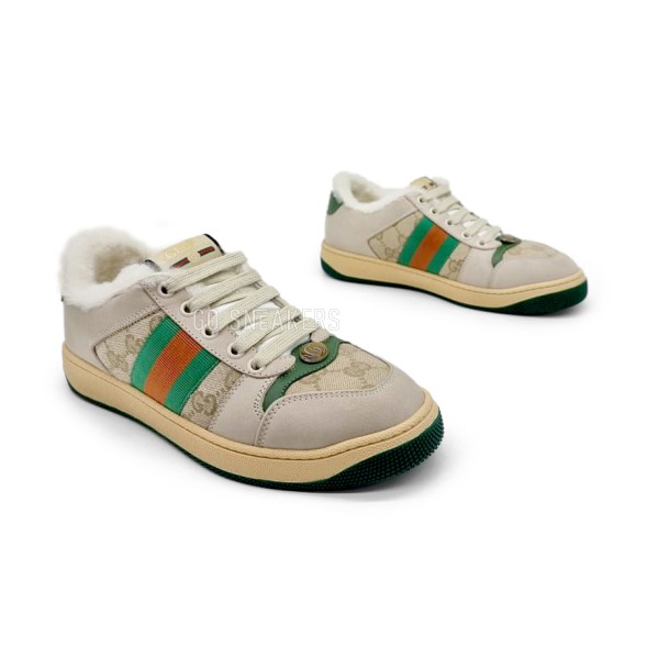 Унисекс зимние кроссовки Louis Vuitton Sneakers Winter White/Green