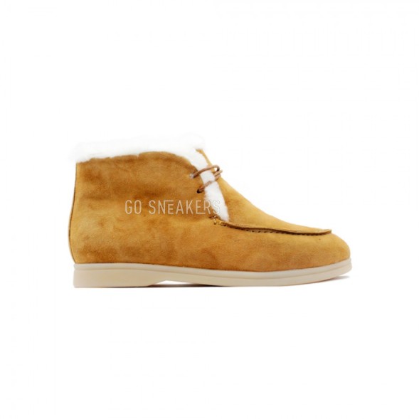 Женские ботинки Loro Piana Open Walk and Walk Chestnut