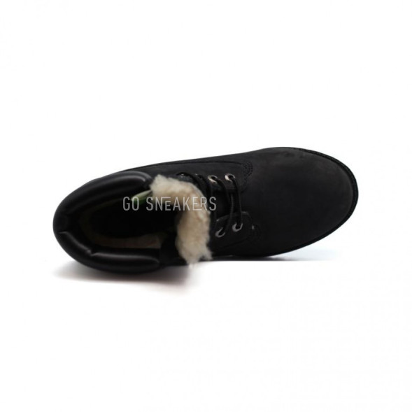 Мужские ботинки с мехом Timberland Black