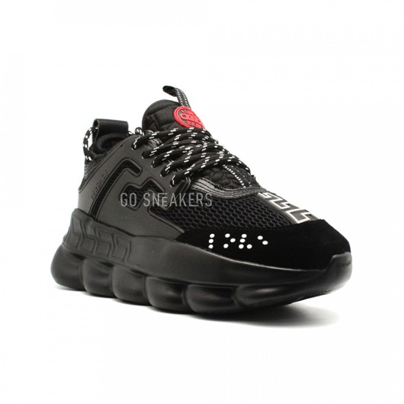 Женские кроссовки Versace Chain Reaction Total Black