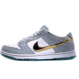 Nike Dunk Low Grey&amp;Gold