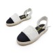 Женские балетки Chanel Flats Textile White