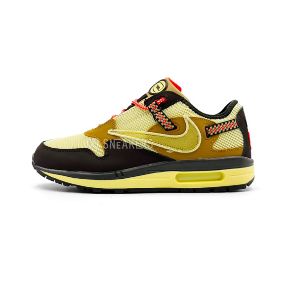 Женские кроссовки Travis Scott x Nike Air Max 1 "Cactus Jack" Yellow