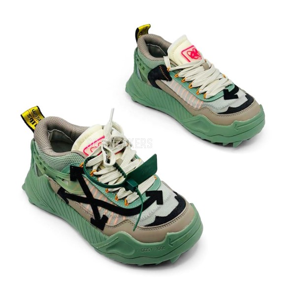 Унисекс кроссовки Off-White ODSY-1000 Green/Beige