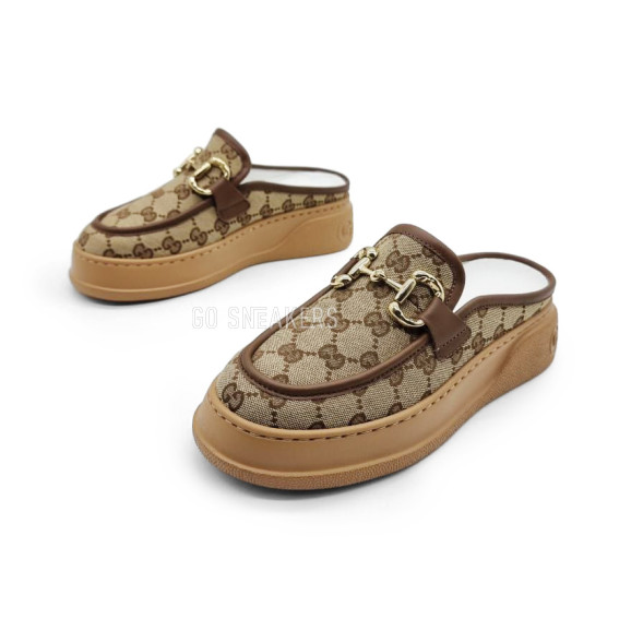 Унисекс сабо Gucci Sabo Leather Brown