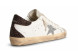 Женские кеды Golden Goose Super-Star Wmns White Silver Black Glitter