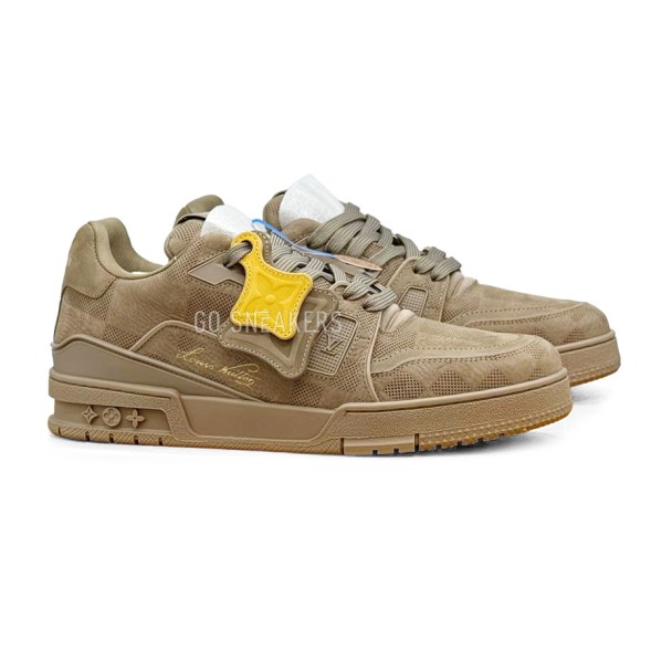 Мужские кроссовки Louis Vuitton Trainer Low Top Umber
