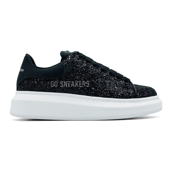 Женские кроссовки Alexander McQueen Black Sparkles