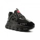 Мужские кроссовки Versace Chain Reaction Total Black