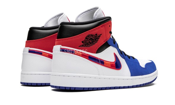 Унисекс кроссовки Nike Air Jordan 1 Mid Multi-Color Swoosh