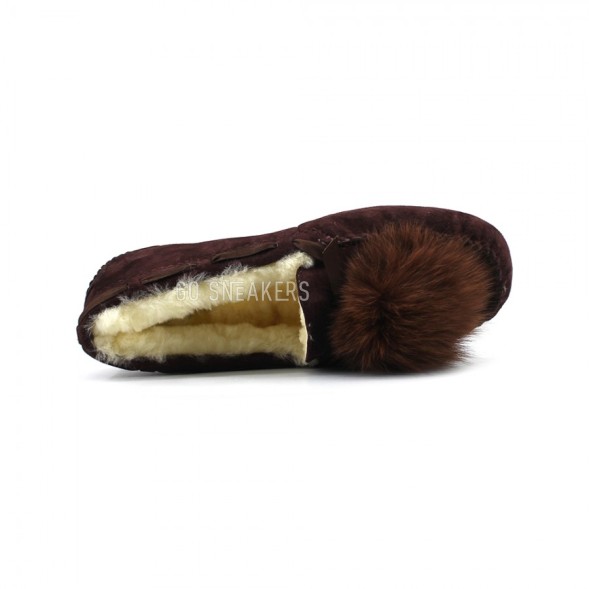 Женские мокасины Dakota Pom-Pom Chocolate