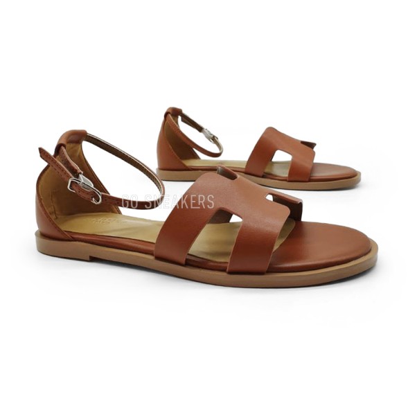 Женские босоножки Hermes Santorini Brown