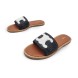 Женские шлепки Celine Flip-flops Textile Black 