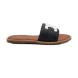 Женские шлепки Celine Flip-flops Textile Black 
