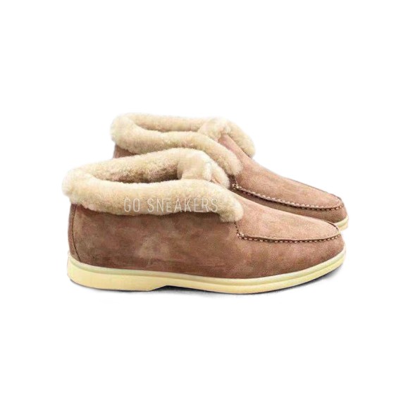 Унисекс ботинки Loro Piana Open Walk Chestnut Suede
