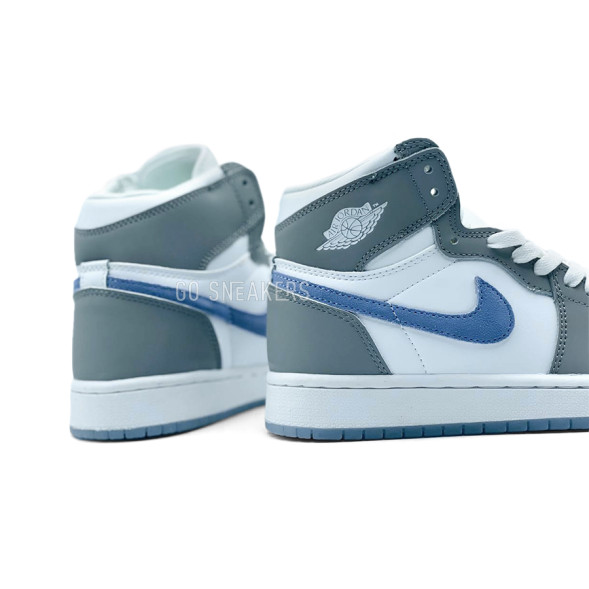 Унисекс зимние кроссовки Nike Air Jordan Winter White/Light Blue