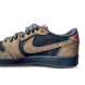Мужские кроссовки Travis Scott x Air Jordan 1 Low OG Velvet Brown Lowcut