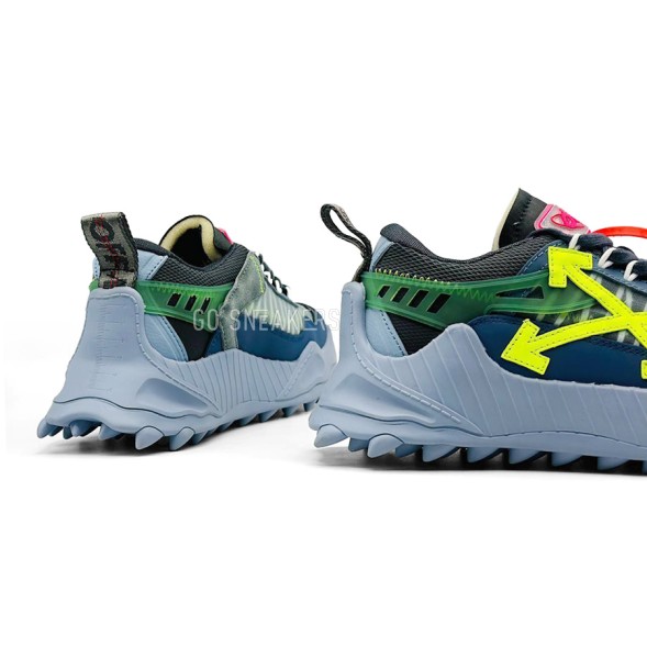 Женские кроссовки Off-White ODSY-1000 Woman Navy/Yellow