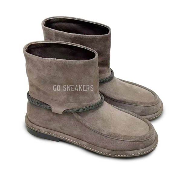 Женские сапоги Brunello Cucinelli Suede Boot Sand