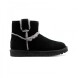 Женские мини угги Mini Spill Seam Black