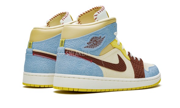 Унисекс кроссовки Nike Air Jordan 1 Mid SE Fearless Maison Chateau Rouge
