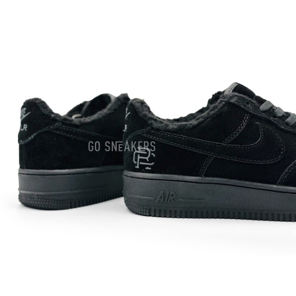 Мужские зимние кроссовки Nike Air Force Suede Winter Man Black